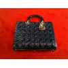 Sac Christian Dior Lady Dior GM bleu