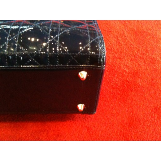 Sac Christian Dior Lady Dior GM bleu