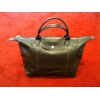 Sac Longchamp pliage en cuir chocolat