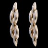 Boucles d'oreilles Cartier Gentiane en or et diamants