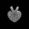 Pendentif Chaumet Coeur Liens en or et diamants