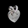 Pendentif Chaumet Coeur Liens en or et diamants