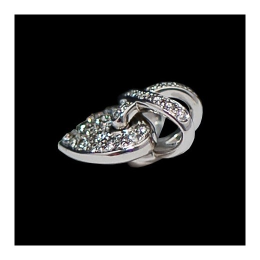 Pendentif Chaumet Coeur Liens en or et diamants