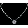 Pendentif Chaumet Coeur Liens en or et diamants