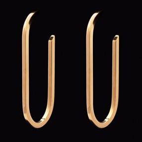 Boucles d'oreilles Dinh Van Maillon L en or