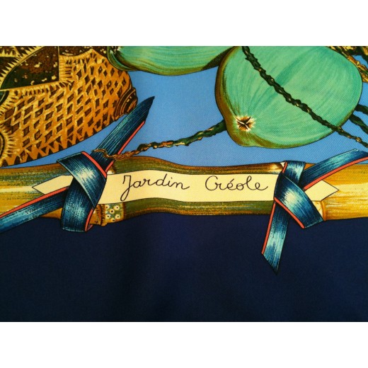 Carré Hermès Jardin Créole en soie