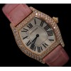 Montre Cartier Tortue Or et Diamants