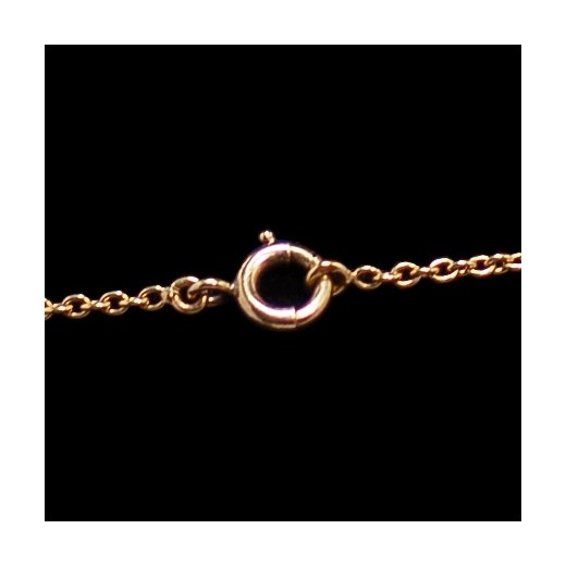 Collier Fleur en or, corail et diamants