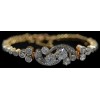 Bracelet ancien en or, platine et diamants