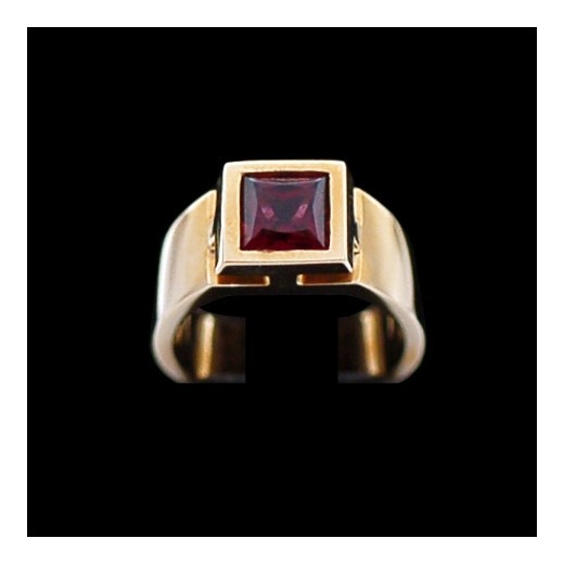 Bague Hermès en or et grenat