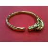 Bracelet Hermès Tête de cheval en plaqué or