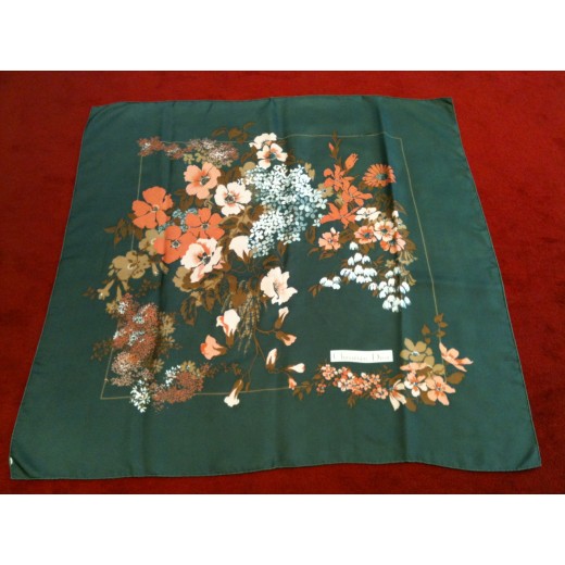 Foulard Dior Fleurs en soie