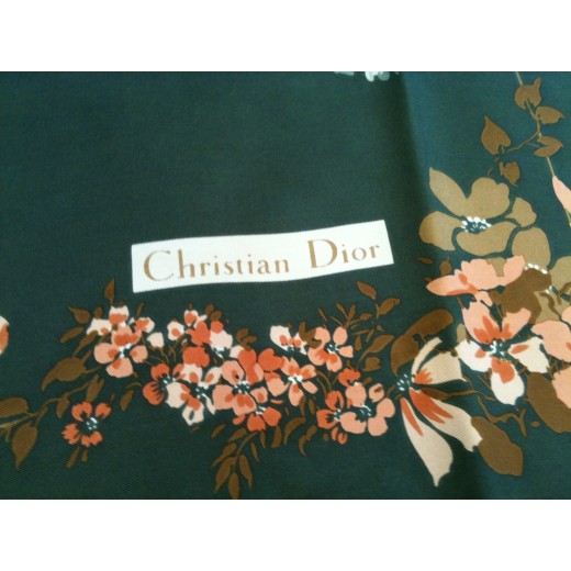 Foulard Dior Fleurs en soie