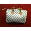 Sac Louis Vuitton Speedy 30 en toile damier azur