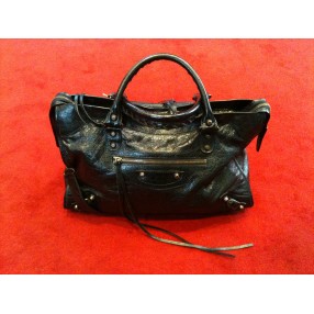 Sac Balenciaga en cuir noir