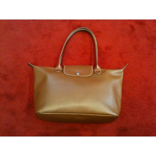 Sac longchamp cuir clearance marron