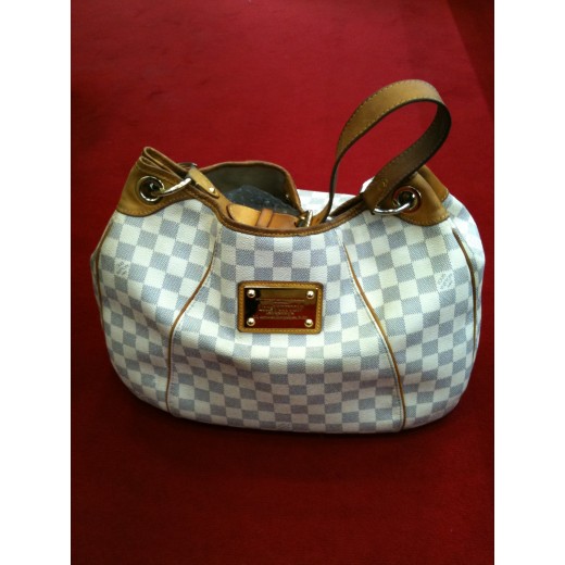 Sac Louis Vuitton Galliera en toile damier azur