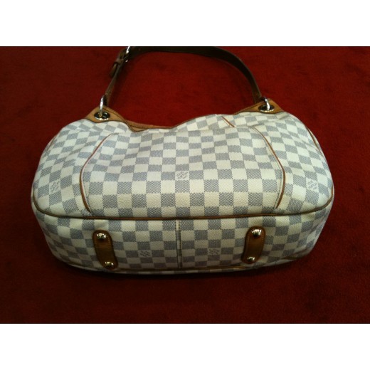 Sac Louis Vuitton Galliera en toile damier azur
