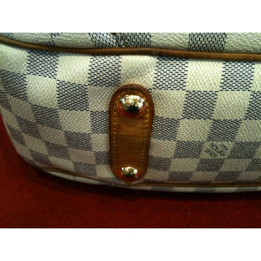 Sac Louis Vuitton Galliera en toile damier azur