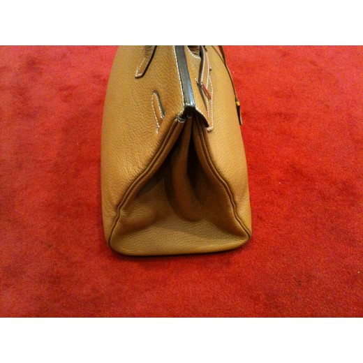 Sac Hermès Birkin 35 en cuir Gold