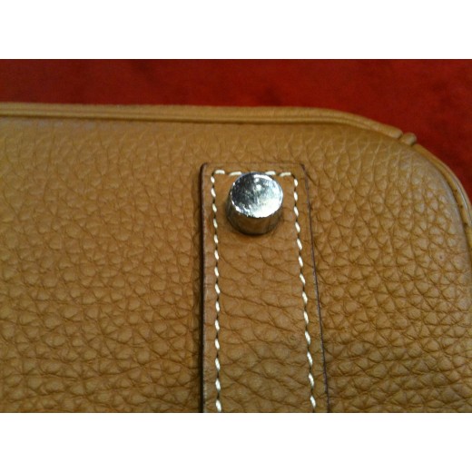 Sac Hermès Birkin 35 en cuir Gold