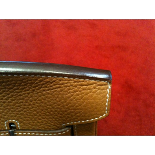 Sac Hermès Birkin 35 en cuir Gold