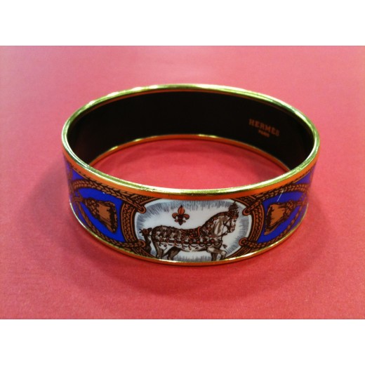 Bracelet Hermès Cheval d'Apparat  en émail