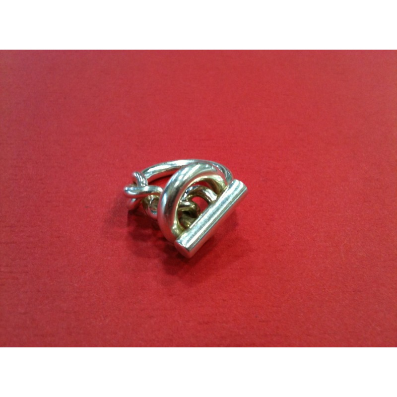Bague Hermes Croisette en argent