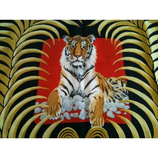 Carré Hermès Tigre royal en soie