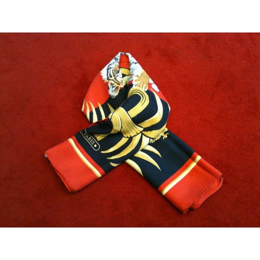 Carré Hermès Tigre royal en soie