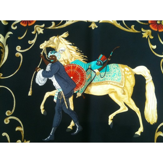 Carré Hermès Cheval Turc en soie
