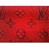 Echarpe Louis Vuitton rouge en laine et soie