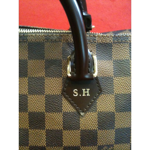 Sac Louis Vuitton Speedy en toile damier ébène