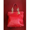 Sac Dior Soft Lady en cuir rouge