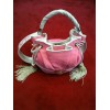 Sac Lancel Brigitte Bardot en tissu rose