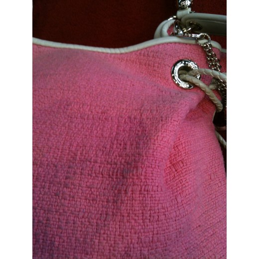 Sac Lancel Brigitte Bardot en tissu rose