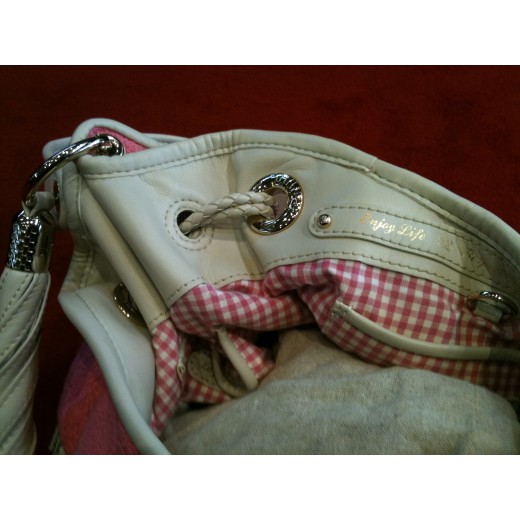 Sac Lancel Brigitte Bardot en tissu rose