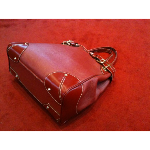 Sac Louis Vuitton Le Majestueux en cuir rouge