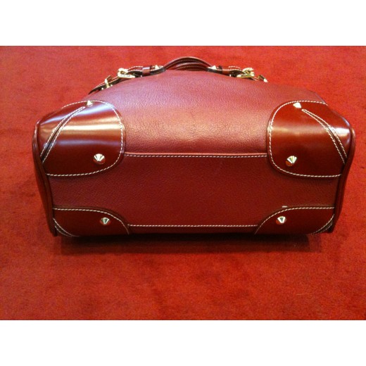 Sac Louis Vuitton Le Majestueux en cuir rouge