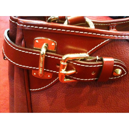 Sac Louis Vuitton Le Majestueux en cuir rouge