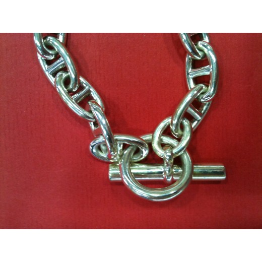 Bracelet Hermès Chaîne d'ancre GM en argent