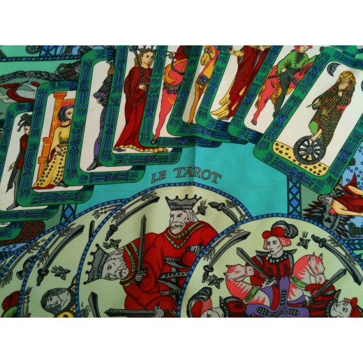 Carré Hermès Le Tarot en soie