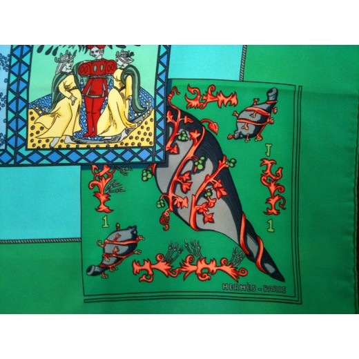 Carré Hermès Le Tarot en soie