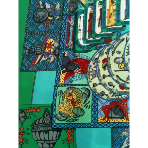 Carré Hermès Le Tarot en soie