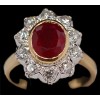 Bague Margueritte Rubis et Diamants