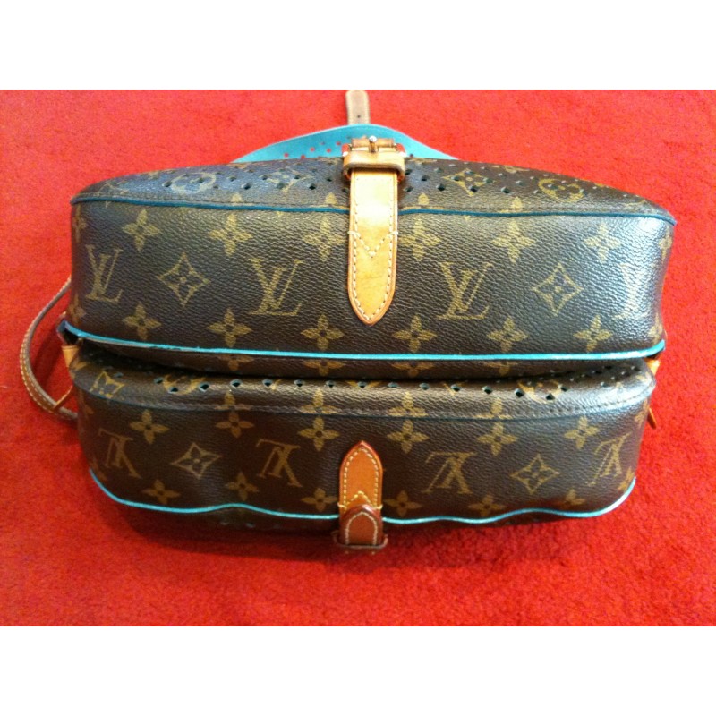 Sac bandoulière Louis Vuitton Saumur petit modèle en toile