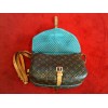 Sac Louis Vuitton Saumur Flore en toile et cuir