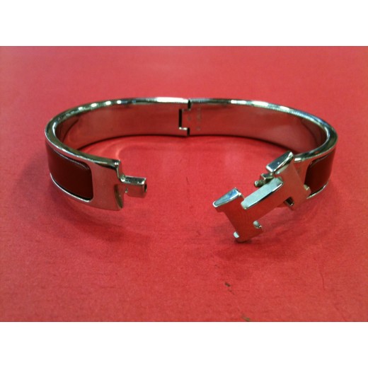 Bracelet Hermès Clic  H bordeaux