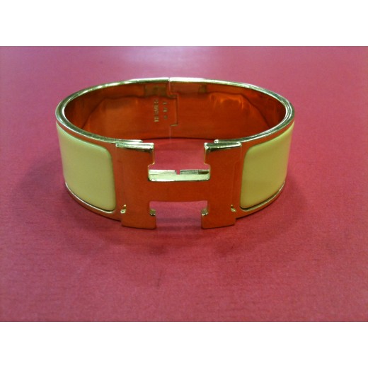 Bracelet Hermès Clic  Clac H jaune