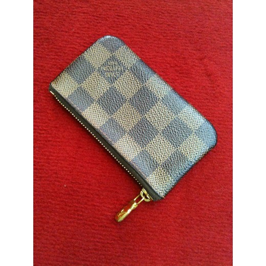 Pochette clés Louis Vuitton en toile damier